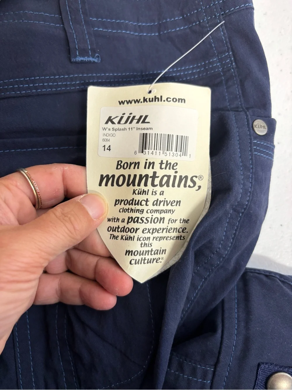 Kuhl Splash cargo shorts women’s size 14 brand new with tags navy blue
